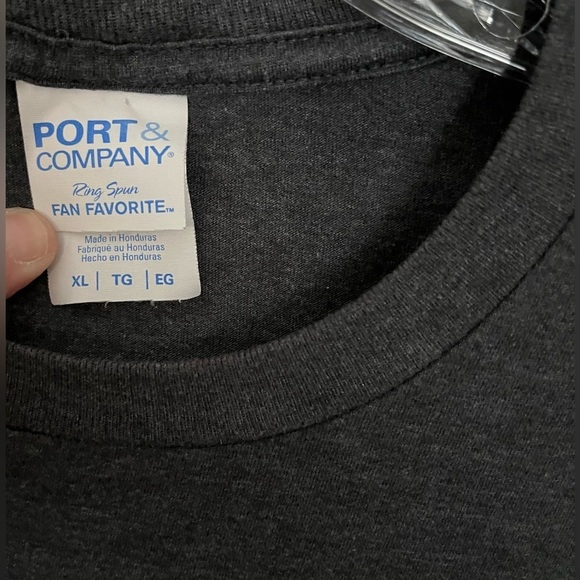 Port & Co Men’s Dark Gray T-Shirt w/Houston Graphic, Relaxed Fit, Soft; Size XL - Picture 4 of 8